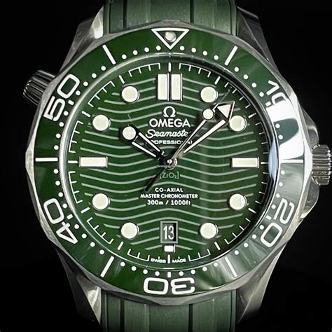 omega green dial watch